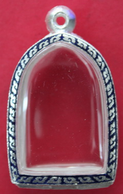  ตลับเงินลงยาซุ้มกอ พิมพ์ใหญ่ เปิดหลังของใหม่