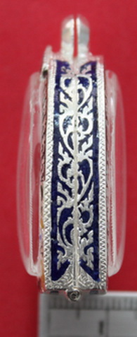  ตลับเงินลงยาซุ้มกอ พิมพ์ใหญ่ เปิดหลังของใหม่