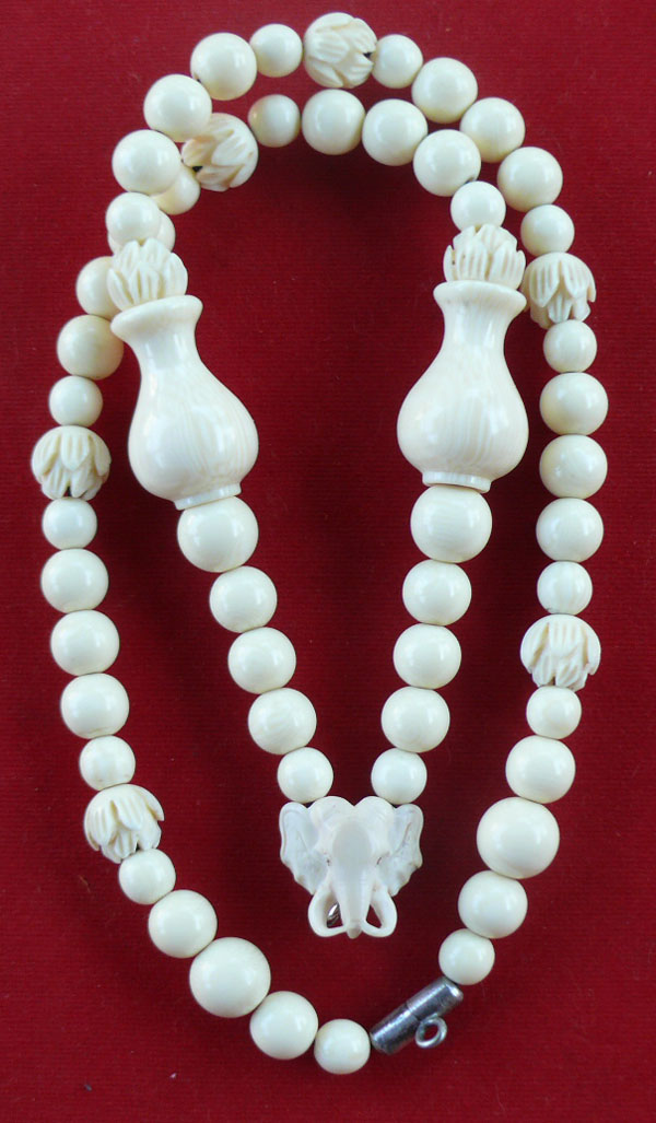 สร้อยหัวงาช้าง ตัวสร้อยงาอัด