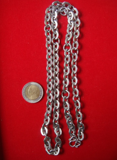 @@สร้อยสแตนเลส  ลาย ข้อห่วง  ยาว 30 นิ้ว  9 ห่วง @@