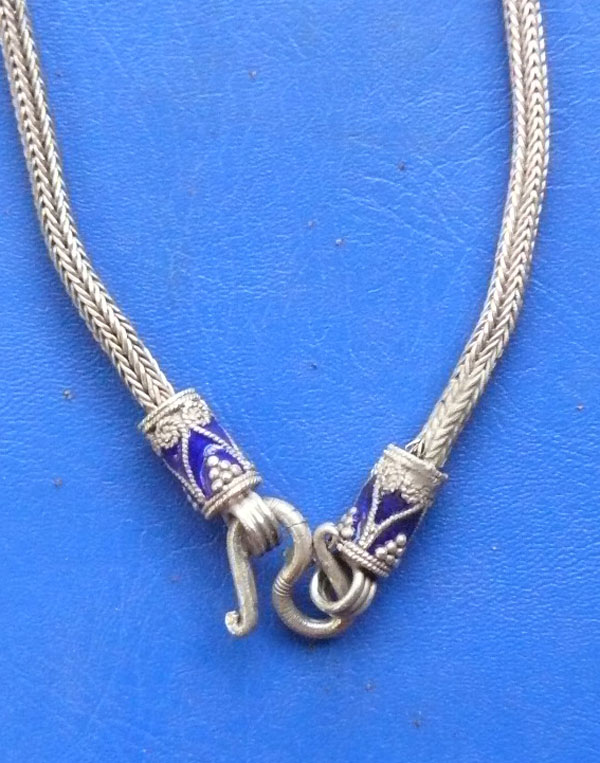 สร้อยเงินแท้ส่วนหัวลงยา