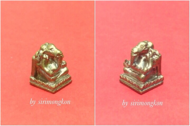 พระพิฆเนศลอยองค์ ขนาด1.2ซ.ม. หลวงปู่คำบุ วัดกุดชมภู มีโค๊ด No.2 พร้อมซองเดิม(เคาะเดียว)