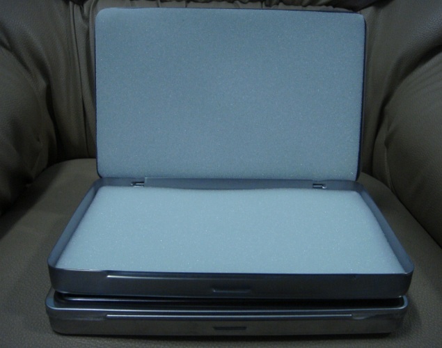 ชุดประหยัด 5 กล่อง @ กล่องสแตนเลส ด้านในบุฟองน้ำ สำหรับใส่พระ ราคาเบา ๆ No.111 ขนาดใหญ่@@@