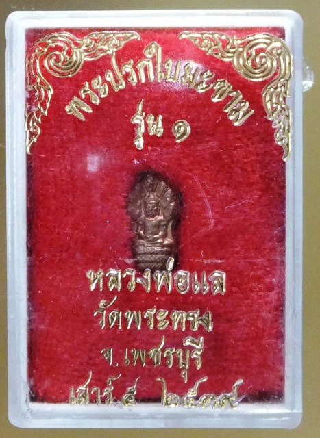 พระปรกใบมะขาม รุ่น 1 หลวงพ่อแล วัดพระทรง เพชรบุรี เสาร์ 5 ปี 2539