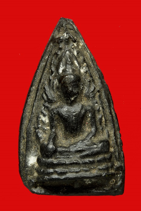 พระชินราชหลังเรียบ เนื้อผงใบลาน พิมพ์ใหญ่ ปี 12