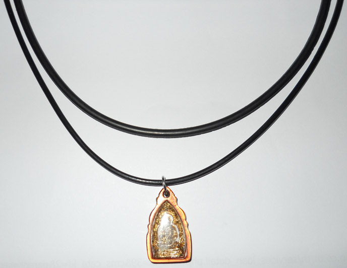 วัดใจเปิดที่เคาะแรก สร้อยยางโอริง ห้อยพระทีเดียว 4 เส้น 2 ขนาด อย่างหนา