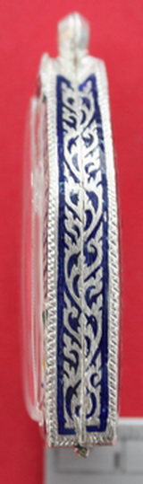 ตลับเงินลงยาขุนแผน ปิดหลังของใหม่