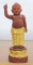 รูปหล่อพระพุทธเจ้า (baby budha) เนื้อว่านแดง  ไม่ทราบที่ สูง 6 นิ้ว