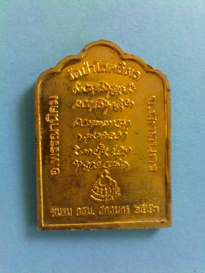 เหรียญหลวงตาบุญหนา ธัมมทินโน  รุ่นเมตามหามงคล ปี 2553 เนื้อทองฝาบาตร  (เคาะเดียว)
