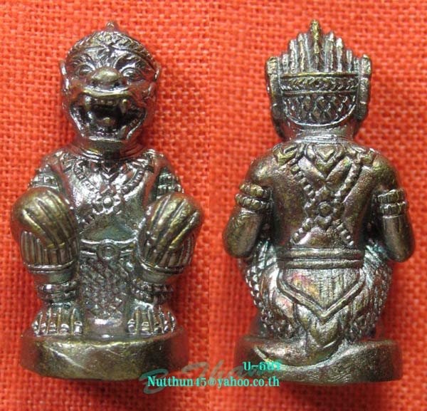 เคาะเดียว หนุมานหลวงปู่คำบุ เนื้อชนวนก้นอุดสีผึ้งและชานหมาก ตอกโค้ด หลวงปู่คำบุ สวยๆครับ#A