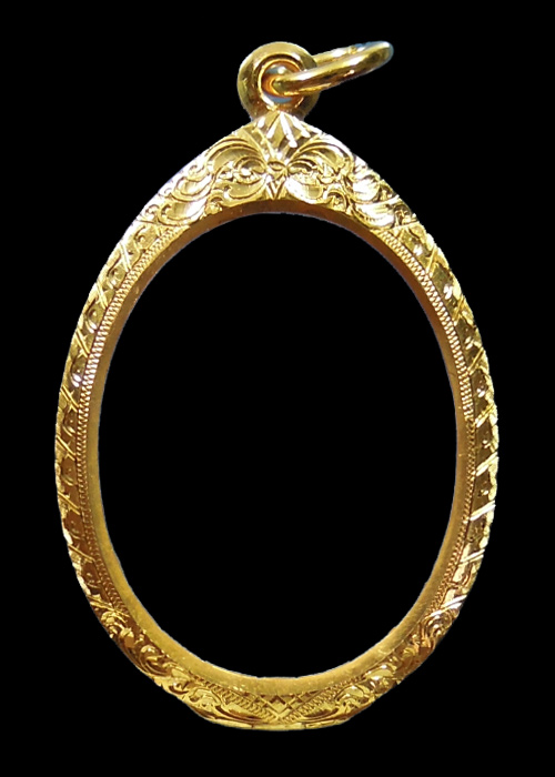 ตลับทองคำ ยกซุ้มบน+ล่าง มือ1ใส่เหรียญเจริญพร หลวงพ่อคูณ น้ำหนัก9.79กรัม