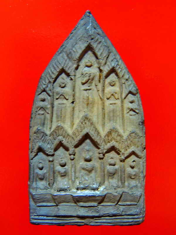 พระเนื้อดินพิมพ์สิบทัศน์ยุคแรก หลวงพ่อเงินวัดดอนยายหอมสวยกริ๊ป