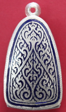 ตลับเงินลงยาลป.ทวด ปิดหลังของใหม่