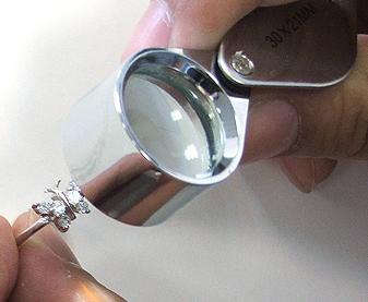   กล้อง JEWELER'S LOUPE 30x 21mm SILVER E YE MAGNIFYING GLAS S 