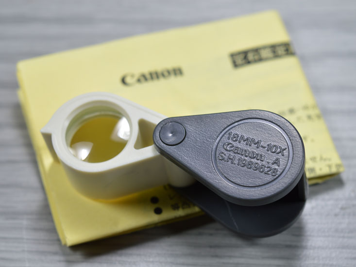 กล้องส่องพระ CANON สินค้าค้างสต๊อกเก็บจนลืมรุ่นเก่า เลนส์ใสไม่เคลือบม่วง 10x18mm ส่องสบายตา