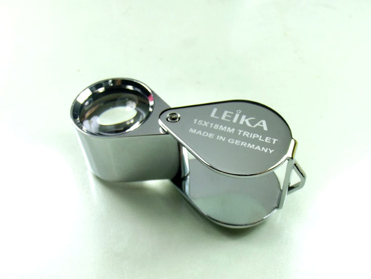 กล้อง** leika15*18mm** สีเงินโครเมี่นยม เลนส์แก้ว3ชั้นเคลือบมัลติโค๊ดตัดแสงพร้อมซองหนัง