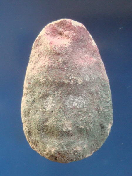 เศียรฤาษี เนื้อผงเก่าลงสี ไม่รู้ที่ ไม่ทราบที่