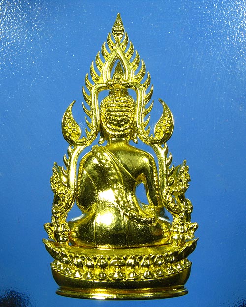 พระพุทธชินราช พิมพ์แต่งฉลุลอยองค์ เนื้อทองระฆัง รุ่น จอมราชันย์ หมายเลข 15109