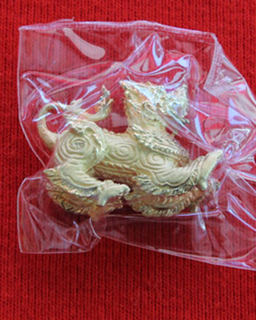 สิงห์เมตตาบารมี เนื้อทองไมครอน  หลวงพ่อพลู  วัดไผ่ล้อม