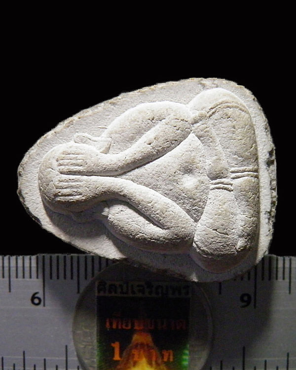 พระปิดตา แช่น้ำมนต์ เนื้อเกสร รุ่นไตรมาส ปี 2537หลวงพ่อยิด วัดหนองจอก วัดหนองจอก อ.กุยบุรี จ.ประจวบ 