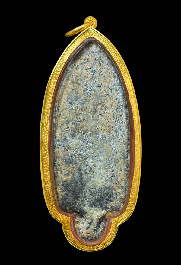 พระกรุวังเพิ่ม อ.ชุมแพ จ.ขอนแก่น เนื้อตะกั่วสนิมแดง+เลี่ยมทอง