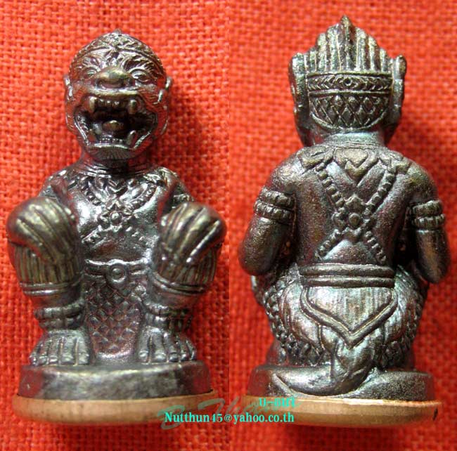 เคาะเดียว หนุมานหลวงปู่คำบุ เนื้อชนวนก้นทองแดงอุดสีผึ้งและชานหมาก ตอกโค้ด กรรมการ สวยๆครับ#D