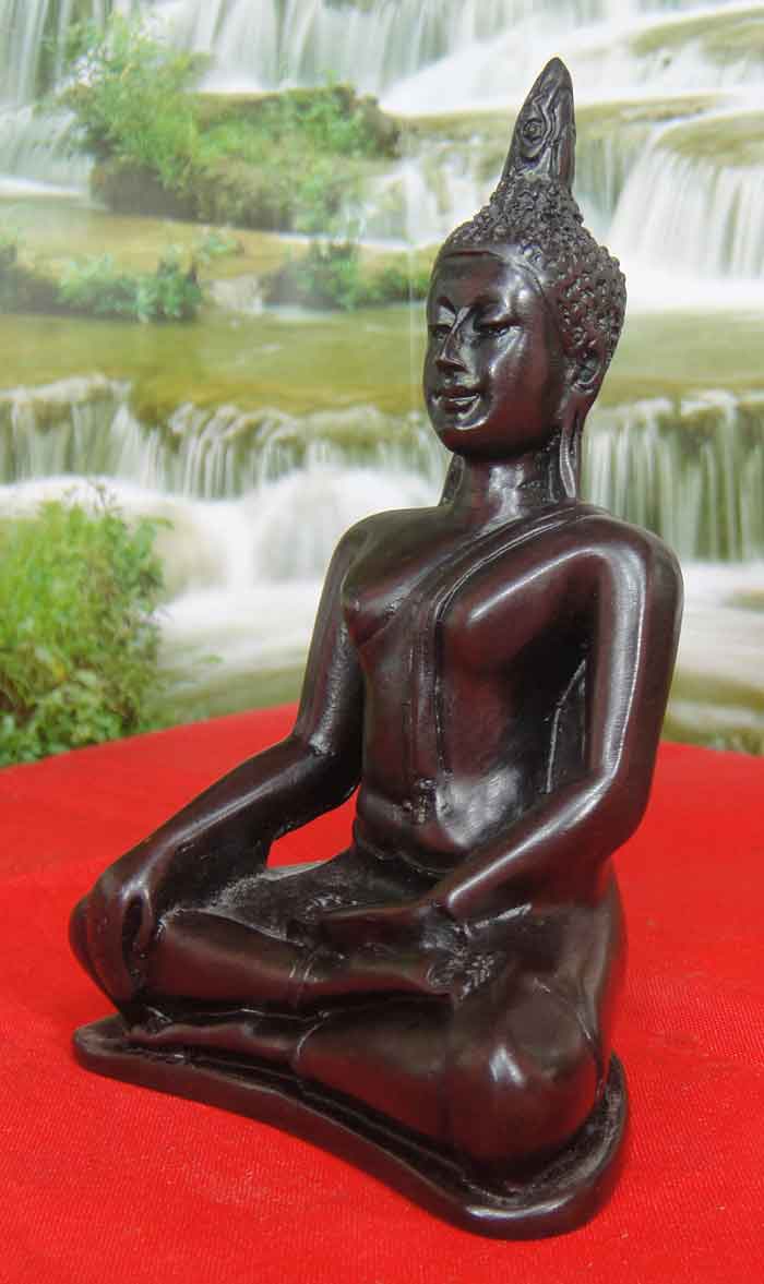 (((วัดใจเคาะเดียวแดง))) พระพุทธปฏิมาศิลป์แบบอู่ทองประทับขัดสมาธิราบ ปางมารวิชัย