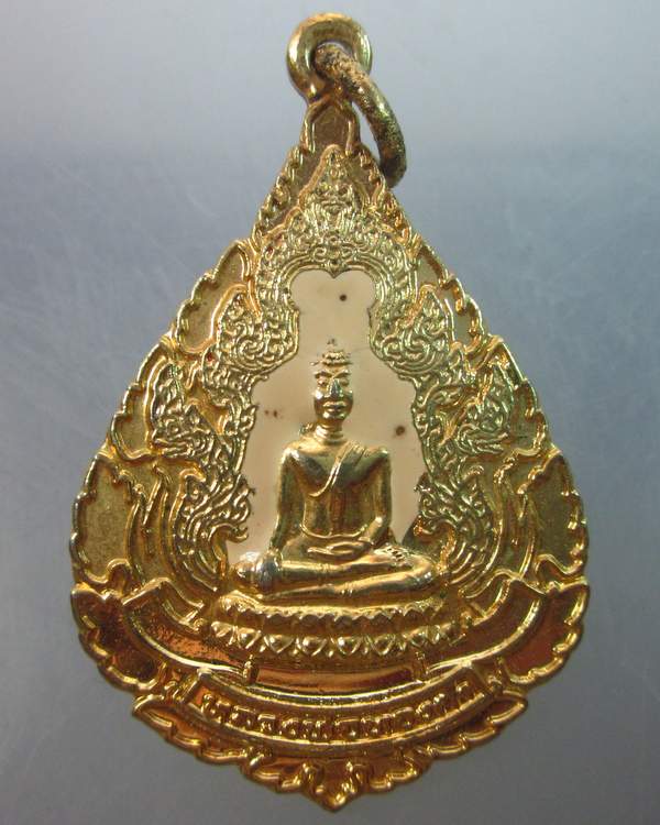 เหรียญลงยาหลวงพ่อทองคํา วัดไทรใหญ่ จ นนทบุรี ปี๔๓