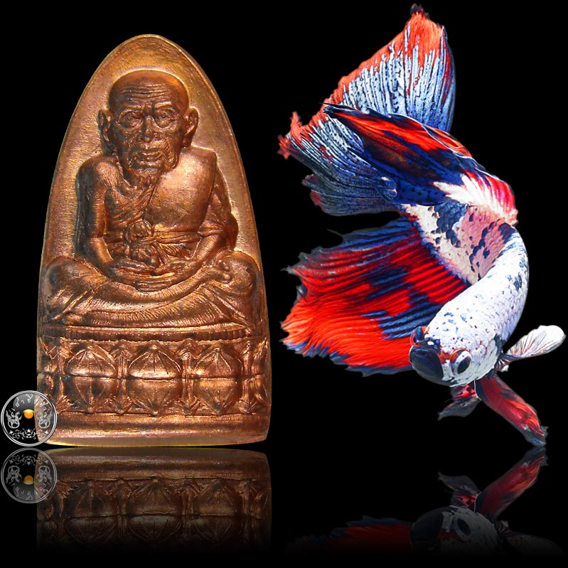 หลวงปู่ทวดหลังเตารีด รุ่น "ชนะคน" เนื้อทองแดง (พิมพ์เล็ก) เสกวัดช้างให้-วัดทรายขาว-วัดสุทัศน์ฯ 2538