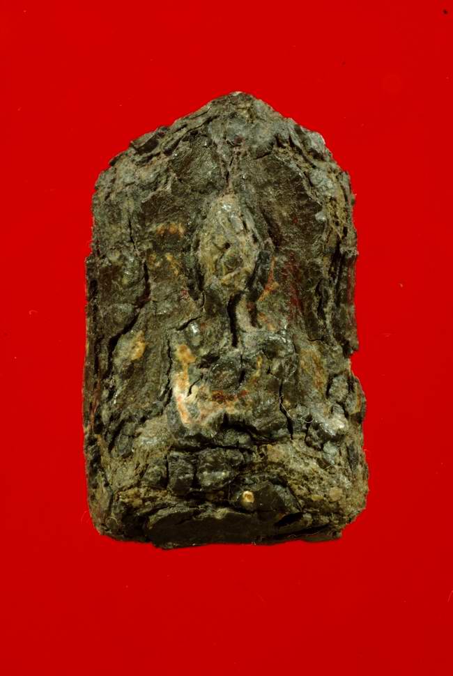 พระซุ้มไข่ปลา กรุวัดป่าแตง เนื้อชินเงิน อยุธยา