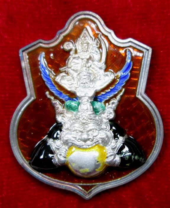 นารายณ์ทรงครุฑ รุ่นแรก วัดไตรมิตร ปี 45 เนื้อเงินลงยา