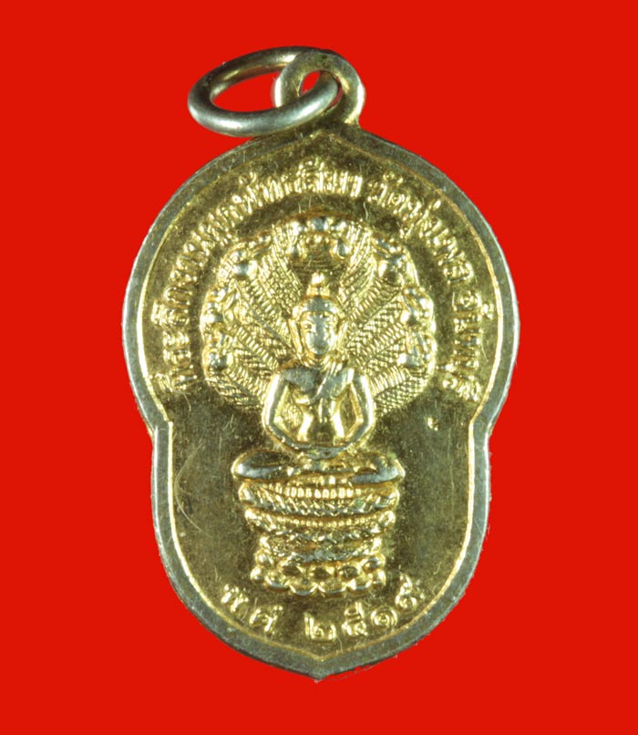 เหรียญกะไหล่ทอง พระนาคปรก วัดทุ่งเพล จันทบุรี ปี ๒๕๑๙ 