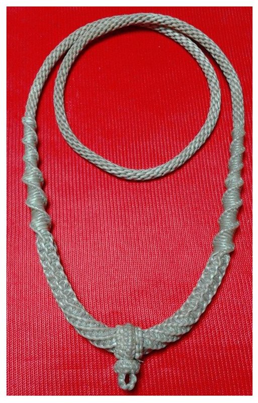 สร้อยเชือกเทียนถัก ยาว24 นิ้ว สวมหัวได้