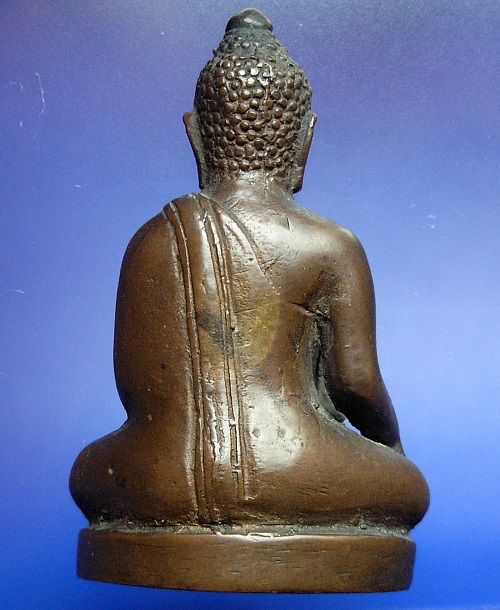 พระบูชาเล็ก ศิลปะเชียงแสน เนื้อสัมฤทธิ์