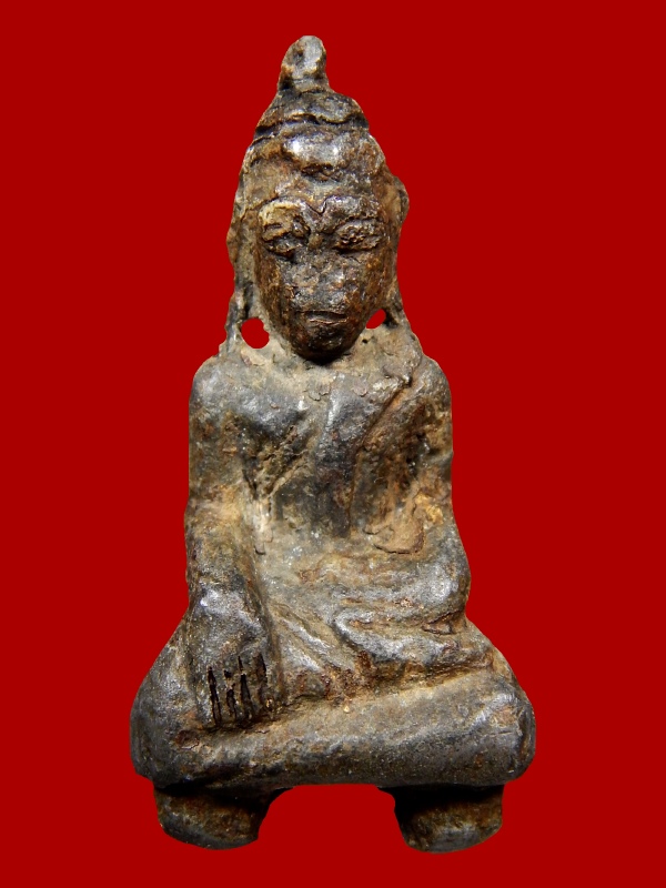 พระอู่ทองลอยองค์ สนิมแดง กรุเก่า (ศรีสวัสดิ์) จ.กาญจนบุรี