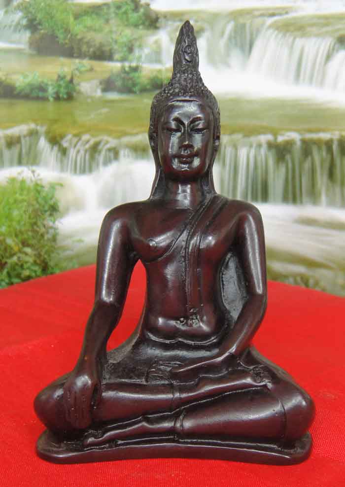 (((วัดใจเคาะเดียวแดง))) พระพุทธปฏิมาศิลป์แบบอู่ทองประทับขัดสมาธิราบ ปางมารวิชัย