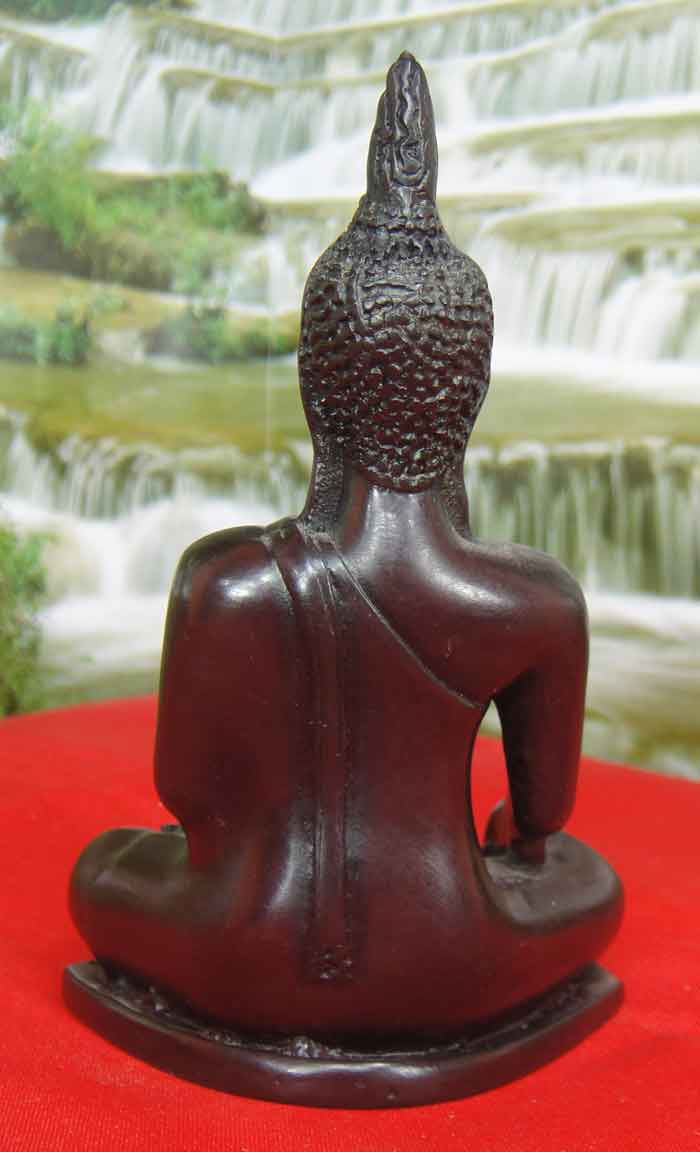 (((วัดใจเคาะเดียวแดง))) พระพุทธปฏิมาศิลป์แบบอู่ทองประทับขัดสมาธิราบ ปางมารวิชัย