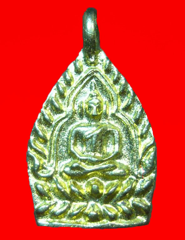 พระเจ้าสัววัดกลางบางแก้ว จ.นครปฐม รุ่น 3 พิมพ์เล็ก ปี2555 เนื้อทองทิพย์ พร้อมกล่องเดิม
