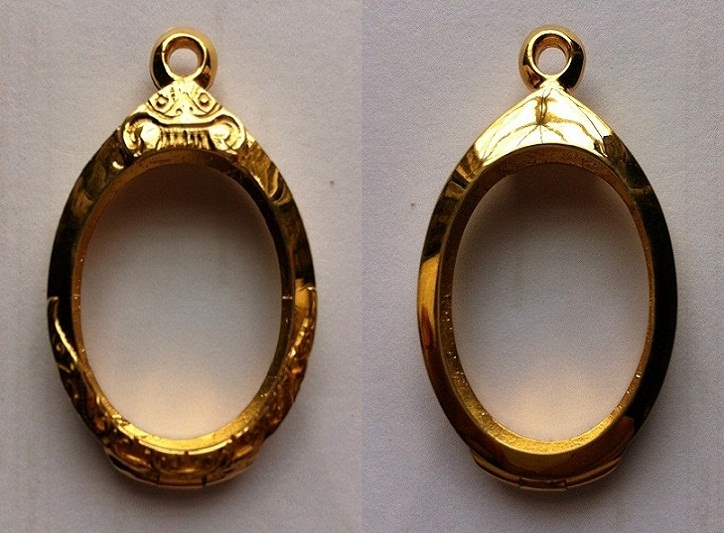 ++ตลับเงินยกซุ้มหัวสิงห์ชุบทอง+ตลับเงินยกซุ้มหัวสิงห์พร้อมห่วงทั้งคู่++