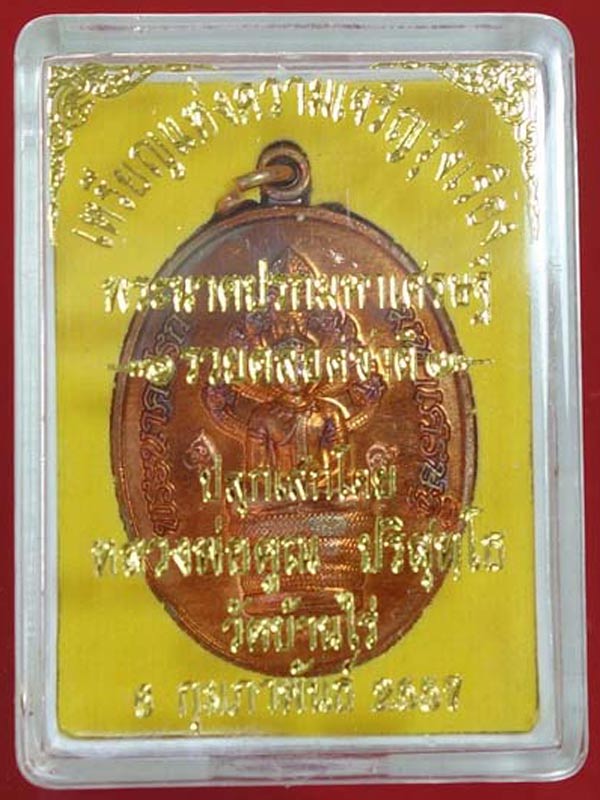 เหรียญแห่งความเจริญรุ่งเรือง “พระนาคปรกมหาเศรษฐี รวยตลอดชาติ” เนื้อทองแดงผิวไฟ