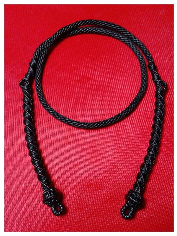 สร้อยเชือกเทียนถัก ยาว24 นิ้ว สำหรับตะกุดหรือพระสามห่วง
