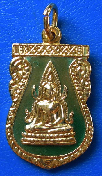 พระพุทธชินราช ลงยาสีเขียวสวยมากครับ........