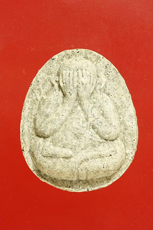 พระปิดตามหาเศรษฐี วัดเจ้าอาม ผสมไม้ช่อฟ้า วัดระฆัง + กล่องเดิม