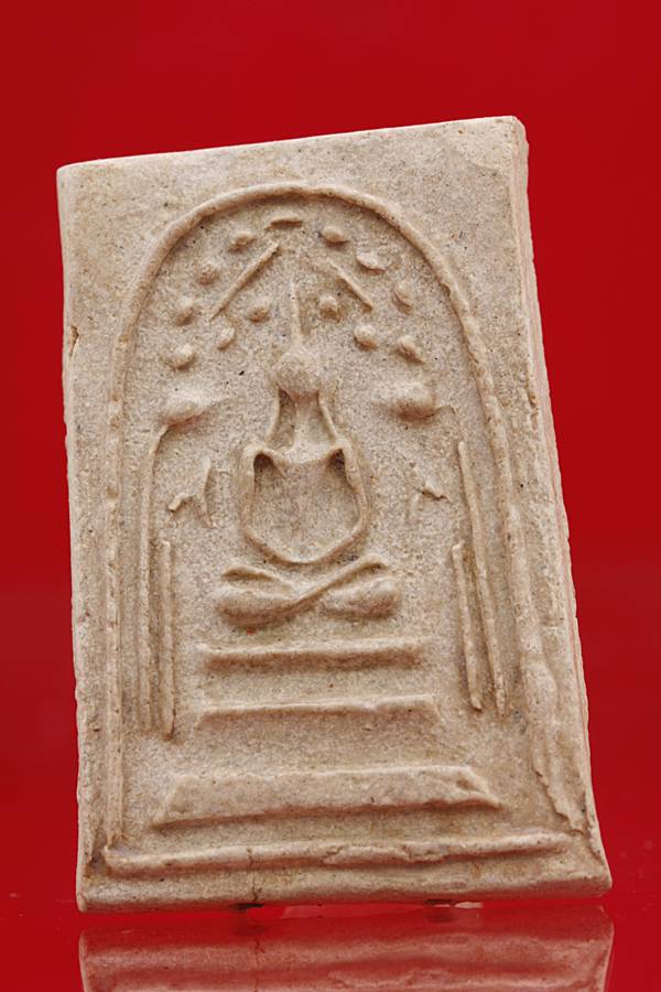 พระสมเด็จปรกโพธิ์ ตะกรุด 2 ดอก ไม่ทราบที่