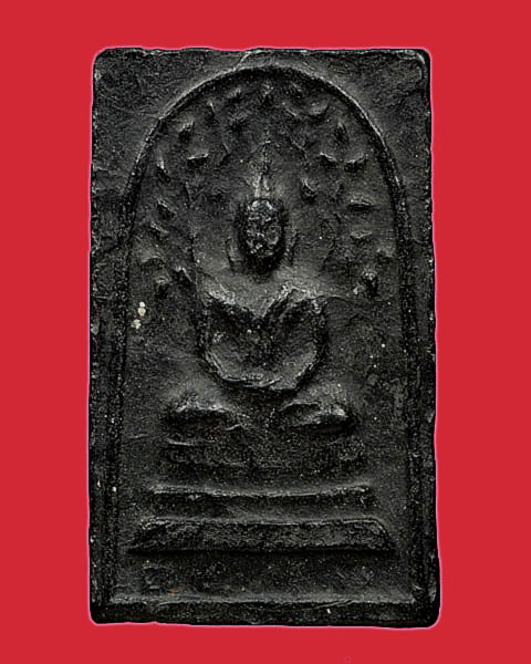 สมเด็จปรกโพธิ์ เนื้อดินผสมผงใบลาน หลวงพ่อเงิน วัดดอนยายหอม จ.นครปฐม