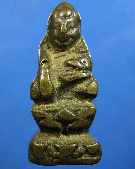 พระอุปคุต ฐานสูง เนื้อหินลงขัน