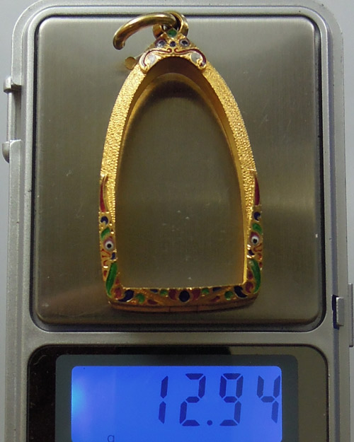 ตลับทองคำ ยกซุ้มบน+ล่าง ใส่พระกริ่งบาเก็ง, พระกริ่งทั่วไป หนัก12.94กรัม