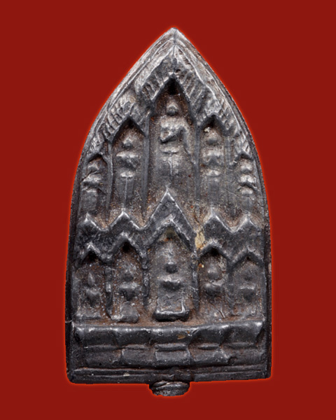 พระหล่อสิบทัศน์ เนื้อชินตะกั่ว หลวงพ่อเงิน วัดดอนยายหอม จ.นครปฐม