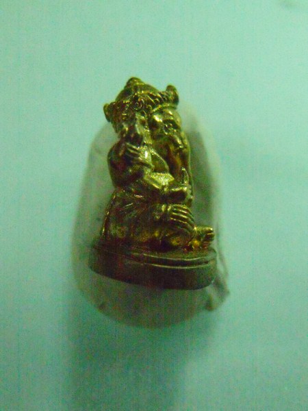 พระพิฆเนศ เนื้อทองเหลือง เคาะเดียว(2) รายการ 50 บาท