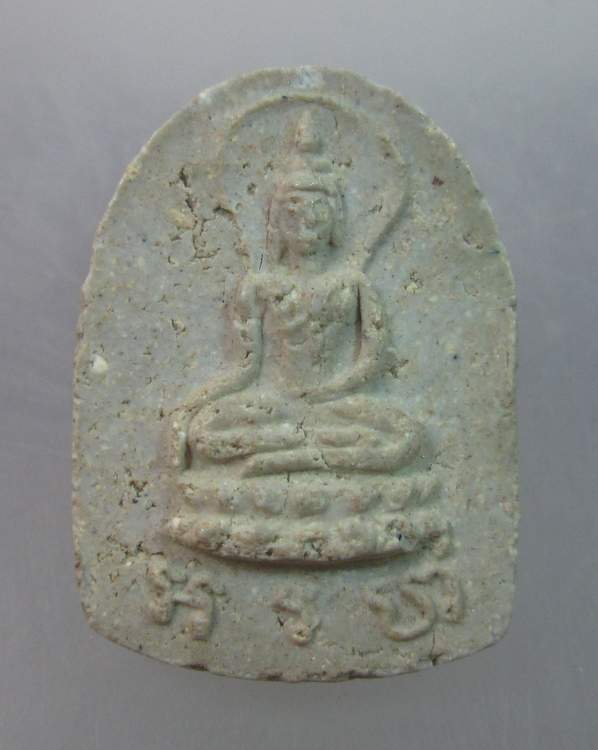 พระขุนแผนใบพุดทราเนื้อผงไม่ทราบที่